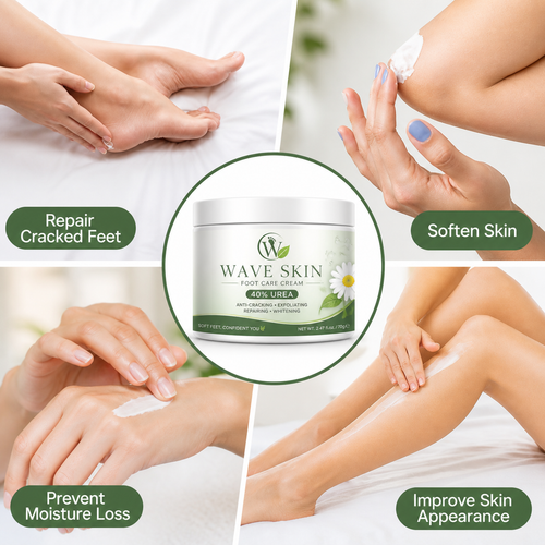 Wave Skin Foot Care Cream – 40% Urea | Anti-Cracking, Repairing & Exfoliating Foot Cream