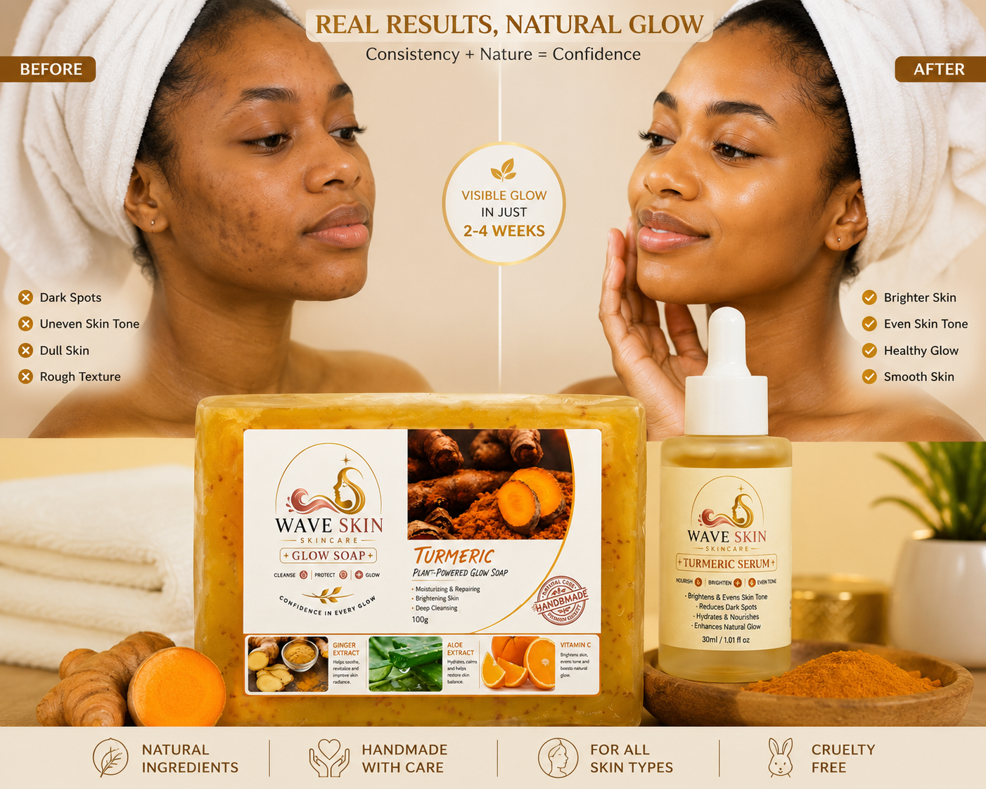 Bundle Tumeric soap and serum